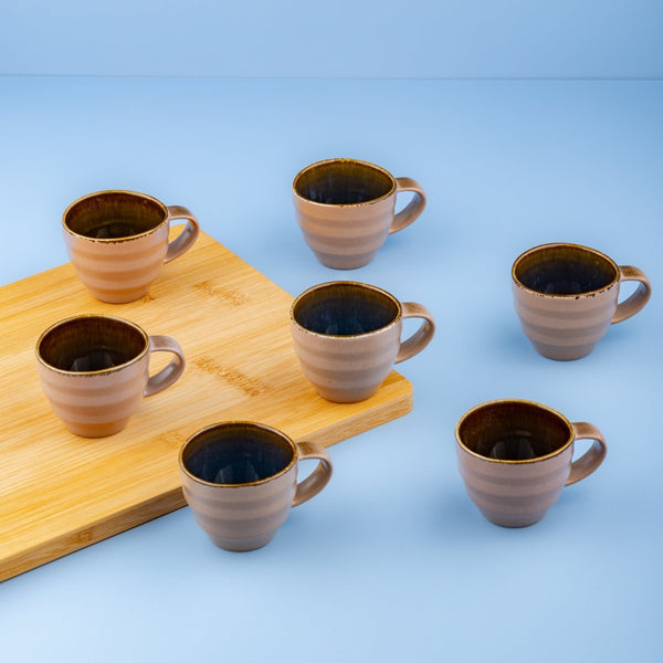Ariane Laps 7 7/9 Oz Splash Denim Porcelain Cup - 12/Case (ALPARND53044023) - iFoodservice Online