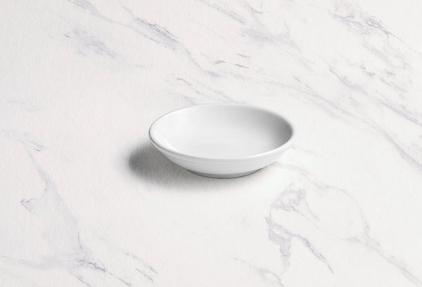 Ariane Miniature White 3" x 1" Porcelain Round Bowl - 18/Case (AMNARN000101030) - iFoodservice Online