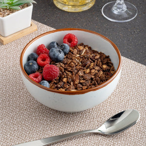 Ariane Modern 6" Terra Arena White Porcelain Bowl - 6/Case (AMDARN205022015) - iFoodservice Online