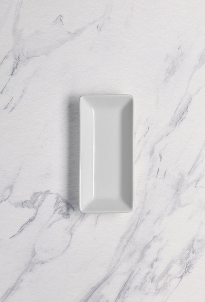 Ariane Panorama 5 1/8" x 2 5/9" Panorama Porcelain Rectangle Bowl - 12/Case (ARRARN000022013) - iFoodservice Online