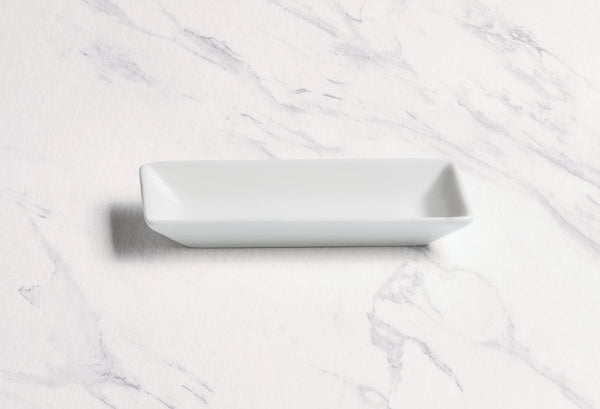 Ariane Panorama 7" x 3 3/4" Panorama Porcelain Rectangle Bowl - 6/Case (ARRARN000022018) - iFoodservice Online