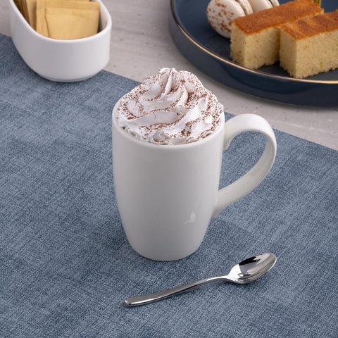 Ariane Prime 10 1/7 Oz Prime - Warm White Porcelain Mug - 6/Case (APRARN000054030) - iFoodservice Online