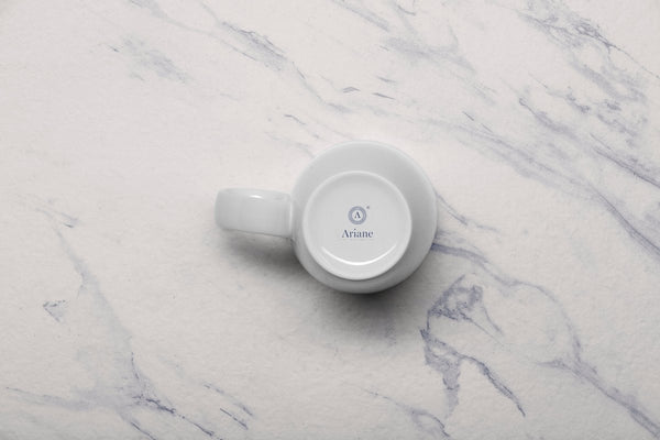 Ariane Prime 10 1/7 Oz White Orba Porcelain Mug - 6/Case (APRARN121054030) - iFoodservice Online