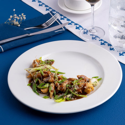 Ariane Prime 10 5/8" White Orba Porcelain Flat Plate - 12/Case (APRARN121011027) - iFoodservice Online
