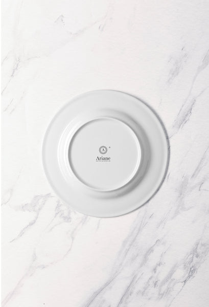 Ariane Prime 11 3/7" White Eclipse Porcelain Flat Plate - 6/Case (APRARN120011029) - iFoodservice Online