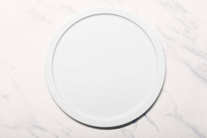 Ariane Prime 13" Prime - Warm White Porcelain Pizza Plate - 6/Case (APRARN000013033) - iFoodservice Online