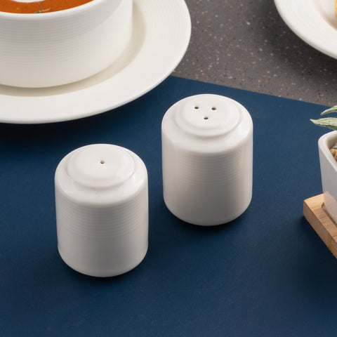 Ariane Prime 2 1/5" White Orba Porcelain Pepper Shaker - 12/Case (APRARN121072001) - iFoodservice Online