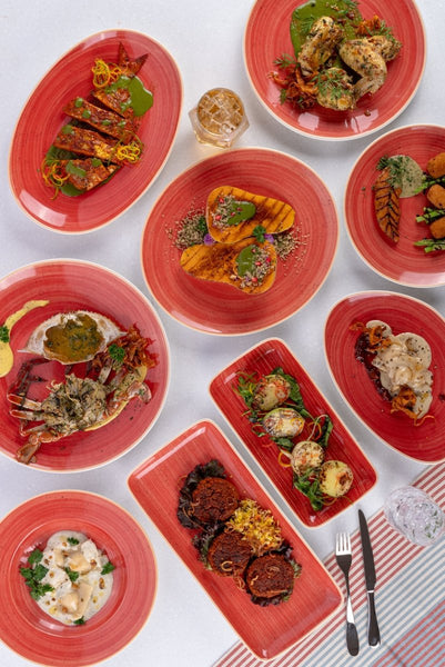 Ariane Prime 3 1/2" Twister Red Porcelain Bowl - 12/Case (APRARN204022009) - iFoodservice Online
