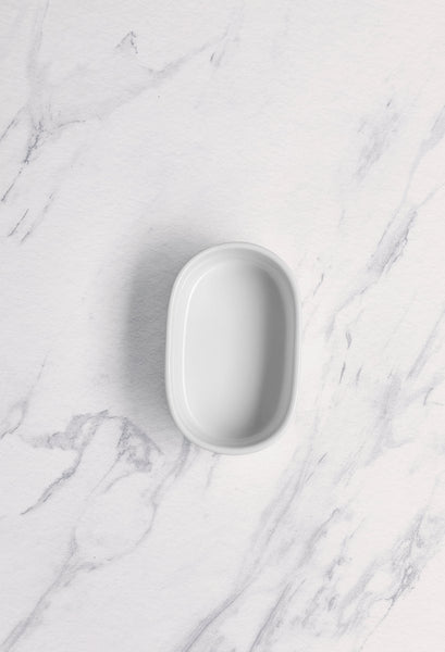 Ariane Prime 3 1/2" x 2" White Eclipse Porcelain Sugar Pack Holder - 12/Case (APRARN120077001) - iFoodservice Online