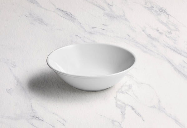 Ariane Prime 5 1/2" Prime - Warm White Porcelain Service Nappy Bowl - 12/Case (APRARN000029014) - iFoodservice Online