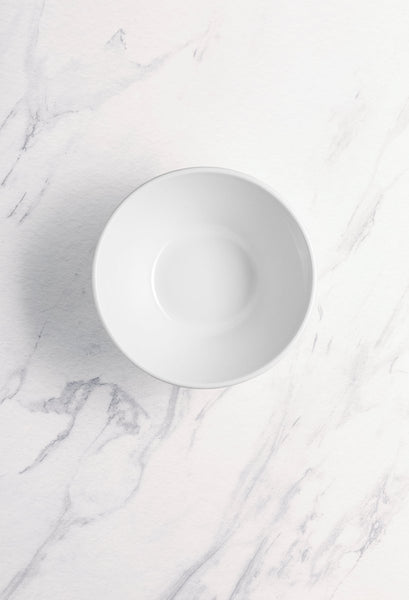 Ariane Prime 5 1/2" Prime - Warm White Porcelain Stackable Conical Bowl - 8/Case (APRARN000034014) - iFoodservice Online