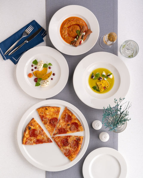 Ariane Prime 5 1/8" Prime - Warm White Porcelain Saucer - 12/Case (APRARN000014013) - iFoodservice Online