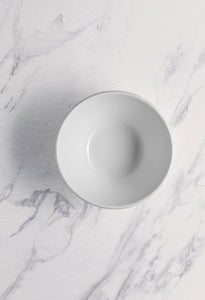 Ariane Prime 6 2/7" Prime - Warm White Porcelain Stackable Conical Bowl - 6/Case (APRARN000034016) - iFoodservice Online
