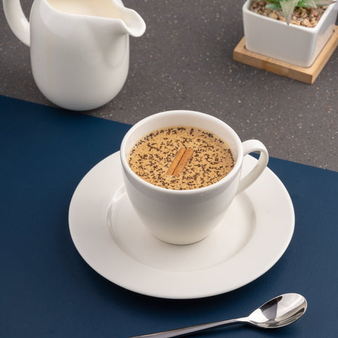 Ariane Prime 7 7/9 Oz Prime - Warm White Porcelain Italian Cup - 12/Case (APRARN000044023) - iFoodservice Online