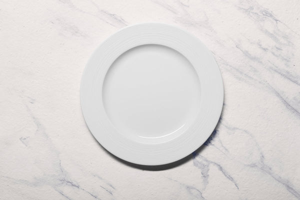 Ariane Prime 8 1/4" White Eclipse Porcelain Flat Plate - 12/Case (APRARN120011021) - iFoodservice Online