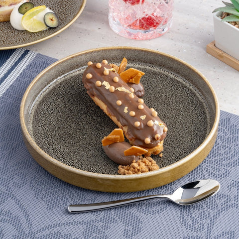 Ariane Selas 8 1/4" Freckles Porcelain Stackable Plate - 4/Case (ASEARNC97A11021) - iFoodservice Online