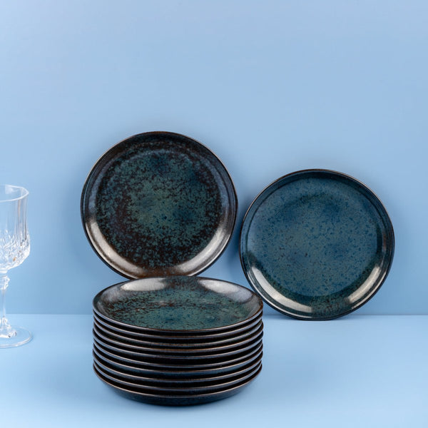 Ariane Titanium 6 2/3" Equinox Porcelain Flat Plate - 12/Case (ATIARND66011017) - iFoodservice Online