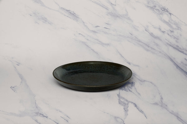 Ariane Titanium 6 2/3" Equinox Porcelain Flat Plate - 12/Case (ATIARND66011017) - iFoodservice Online