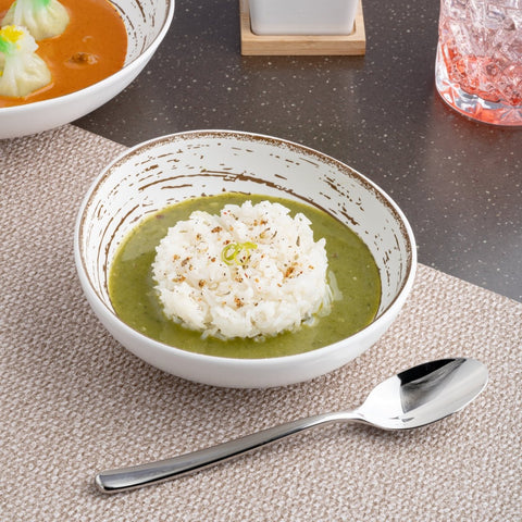 Ariane Vital Coupe 5 1/2" Tornado - White Matt Porcelain Coupe Bowl - 8/Case (AVCARN427022014) - iFoodservice Online