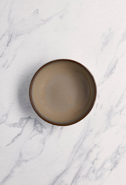 Ariane Vital Coupe 6 2/7" Splash Beige Porcelain Coupe Bowl - 8/Case (AVCARN257022016) - iFoodservice Online