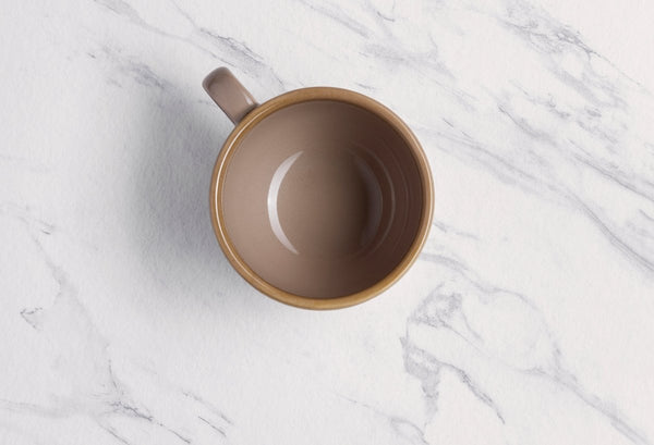 Ariane Vital Coupe 7 7/9 Oz Splash Beige Porcelain Coupe Tea Cup - 12/Case (AVCARN257044023) - iFoodservice Online