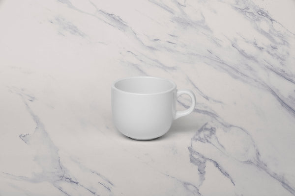 Ariane Vital Coupe 7 7/9 Oz Vital Coupe - Warm White Porcelain Coupe Tea Cup - 12/Case (AVCARN000044023) - iFoodservice Online
