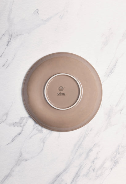 Ariane Vital Coupe 7" Splash Beige Porcelain Coupe Round Deep Plate - 6/Case (AVCARN257012018) - iFoodservice Online