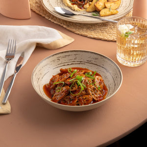 Ariane Vital Coupe 7" Tornado - White Porcelain Coupe Round Deep Plate - 6/Case (AVCARN428012018) - iFoodservice Online