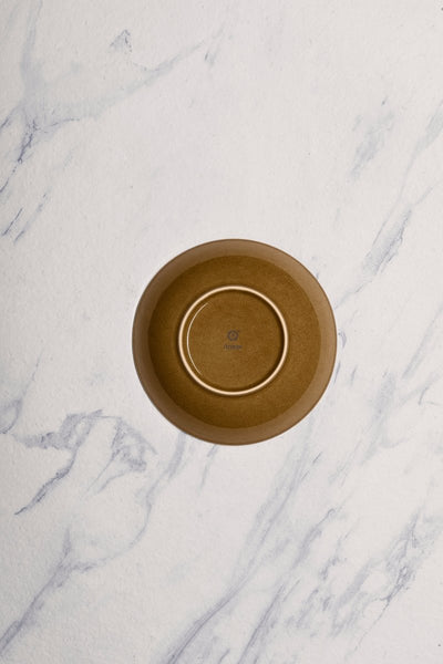 Ariane Vital Coupe 8 1/4" Freckles Porcelain Coupe Round Deep Plate - 6/Case (AVCARNC97012001) - iFoodservice Online