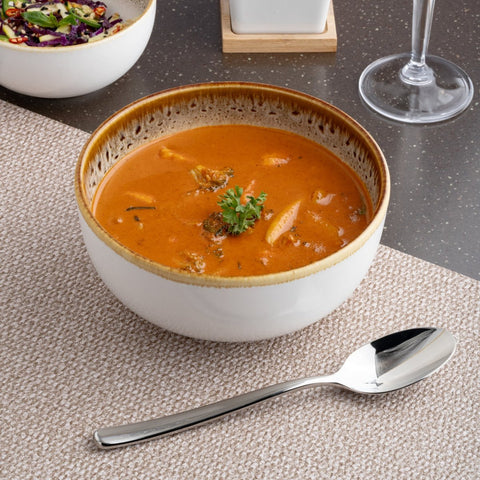 Ariane Vital Coupe 8 1/4" Jaguar White Porcelain Coupe Round Deep Plate - 6/Case (AVCARND51012001) - iFoodservice Online