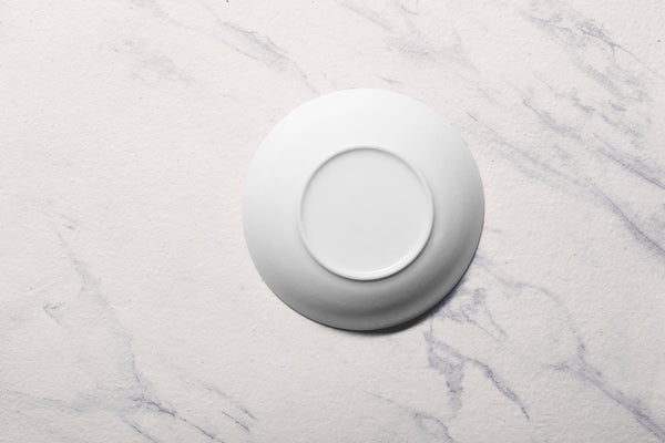 Ariane Vital Coupe 8 1/4" Jaguar White Porcelain Coupe Round Deep Plate - 6/Case (AVCARND51012001) - iFoodservice Online
