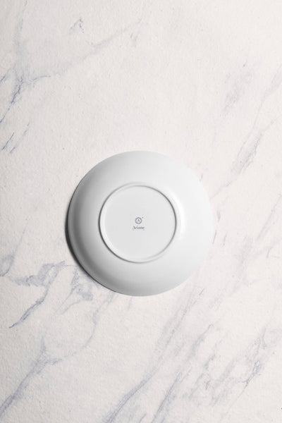 Ariane Vital Coupe 8 1/4" Tornado - White Matt Porcelain Coupe Round Deep Plate - 6/Case (AVCARN427012001) - iFoodservice Online