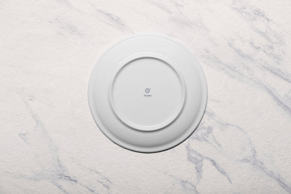 Ariane Vital Coupe 8 1/4" Vital Coupe - Warm White Porcelain Coupe Round Rimless Plate - 12/Case (AVCARN000011021) - iFoodservice Online