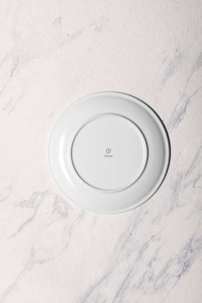Ariane Vital Coupe 9 4/9" Tornado - White Matt Porcelain Coupe Round Rimless Plate - 6/Case (AVCARN427011024) - iFoodservice Online