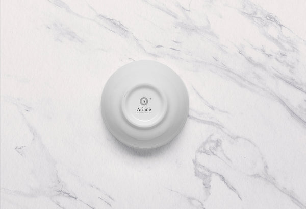 Ariane White 4" Prime - Warm White Porcelain Butter Pad - 12/Case (APRARN000086010) - iFoodservice Online