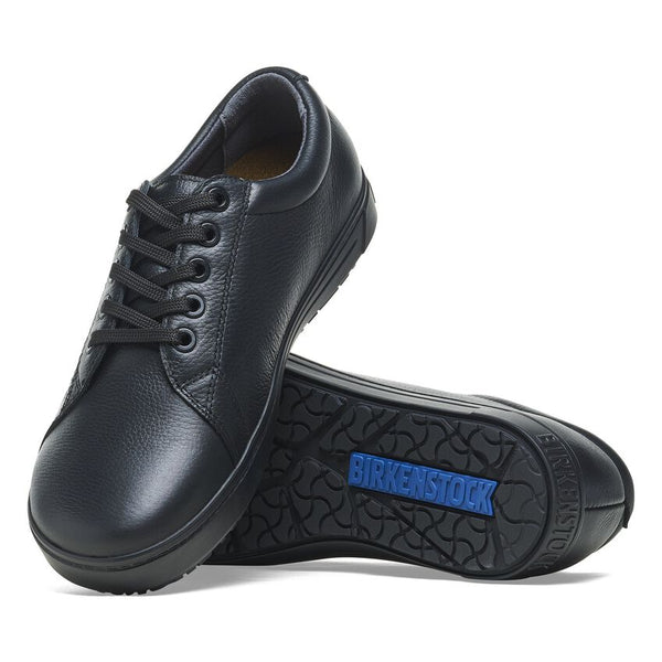 Birkenstock Shoes QO500 Leather in Black/Black Color Regular Width, (1021 021) - iFoodservice Online