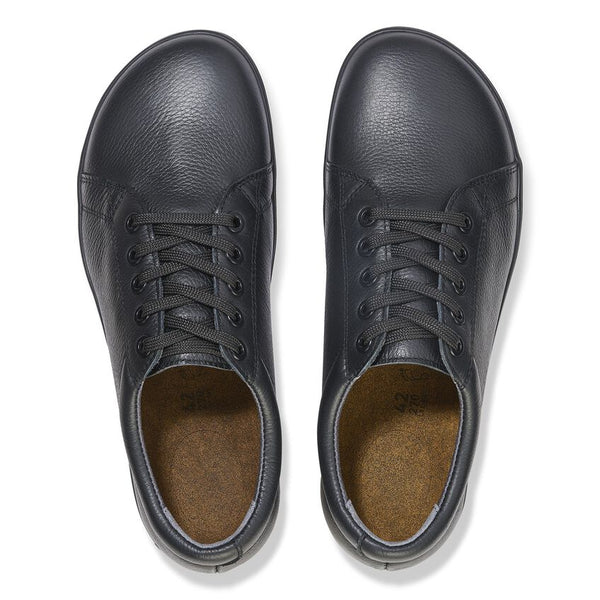 Birkenstock Shoes QO500 Leather in Black/Black Color Regular Width, (1021 021) - iFoodservice Online
