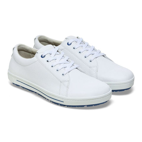 Birkenstock Shoes QO500 Leather in White Color Regular Width, (1011 245) - iFoodservice Online