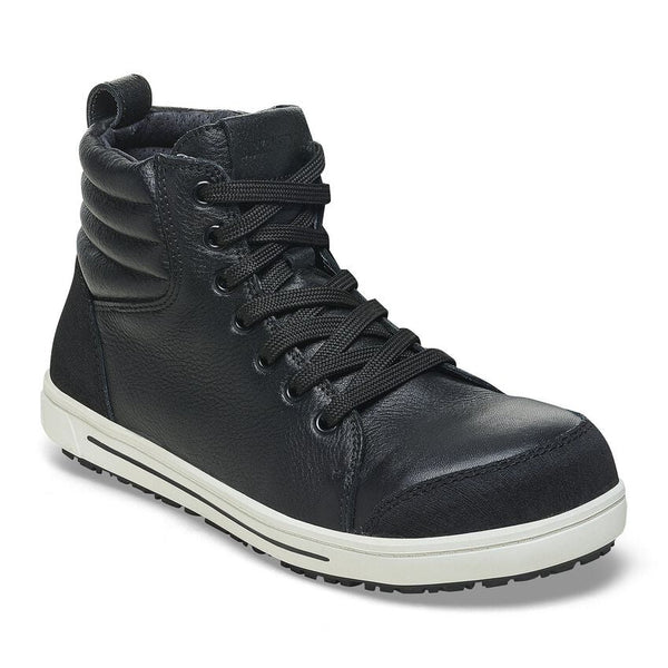 Birkenstock Shoes QS700 Steel Toe Leather in Black Color Regular Width, (1011 235) - iFoodservice Online