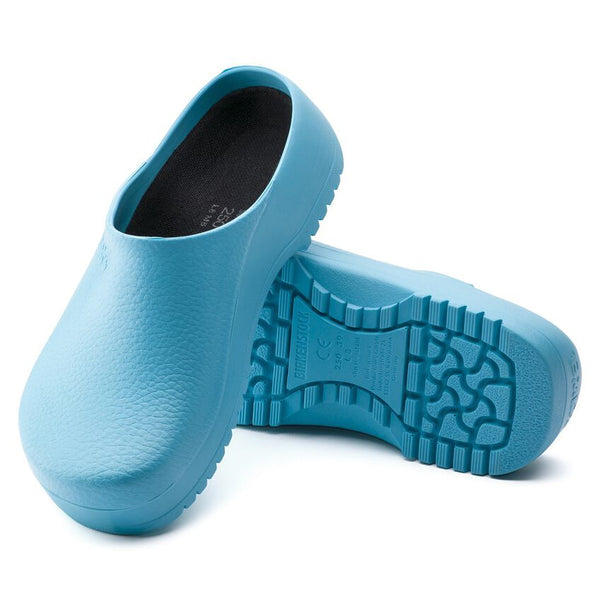 Birkenstock Shoes Super Birki Polyurethane in Ciel Light Blue Color, Regular Width (68501) - iFoodservice Online