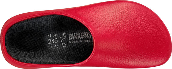 Birkenstock Shoes Super Birki Polyurethane in Red Color, Regular Width (68031) - iFoodservice Online