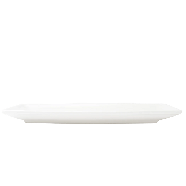 Browne Foundation Coupe Plate Rectangular, 31.3x20.3cm/ 12.25x8", Porcelain (5630188) - iFoodservice Online