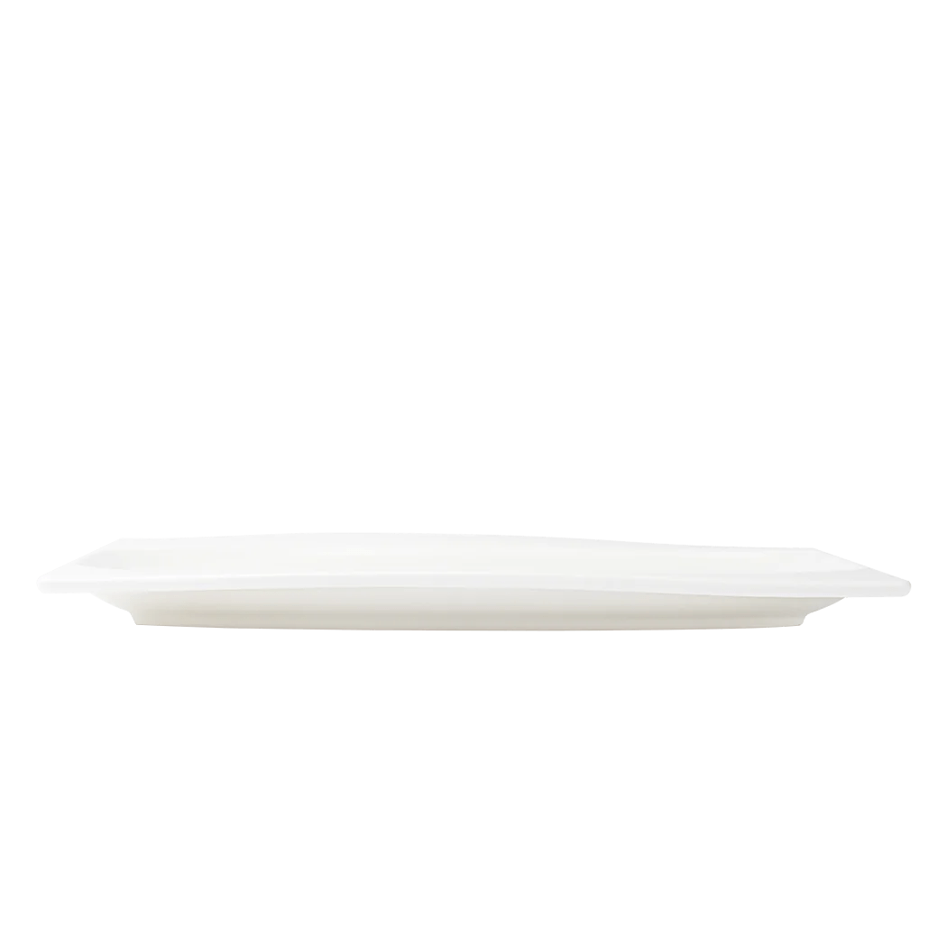Browne Foundation Plate, Rectangular, 32.6x23.6cm/12.75x9.5", Porcelain (5630186) - iFoodservice Online