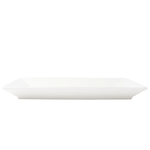 Browne Foundation Wide Rim Plate Square, 25.4cm/10", Porcelain (5630193) - iFoodservice Online