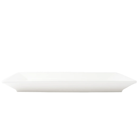 Browne Foundation Wide Rim Plate Square, 25.4cm/10", Porcelain (5630193) - iFoodservice Online