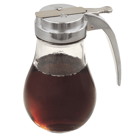 Browne Syrup Dispenser, Heavy Glass, 14oz/414ml, 6x3.5"/15.2x8.9cm (575190) - iFoodservice Online