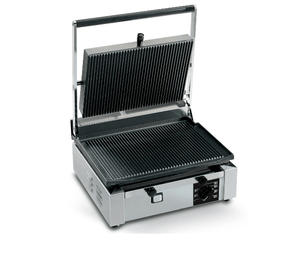Eurodib 15" Panini and Sandwich Grill with Ribbed Top and Bottom CORT - R - 220 - iFoodservice Online