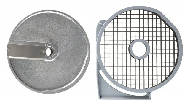 Eurodib Dito Sama, Dicing Set 10x10x10mm (10mm Aluminum Slicing Pressing Disc With 205mm Diam. And 10mm Grid) (650112) - iFoodservice Online