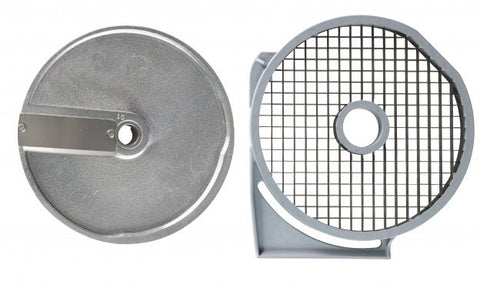 Eurodib Dito Sama, Dicing Set 10x10x10mm (10mm Aluminum Slicing Pressing Disc With 205mm Diam. And 10mm Grid) (650112) - iFoodservice Online