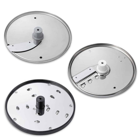 Eurodib Dito Sama, Set of 3 Discs, Diam. 175mm (1mm Slicer, 4mm Julienne/shredder, 7mm Grater) (653867) - iFoodservice Online